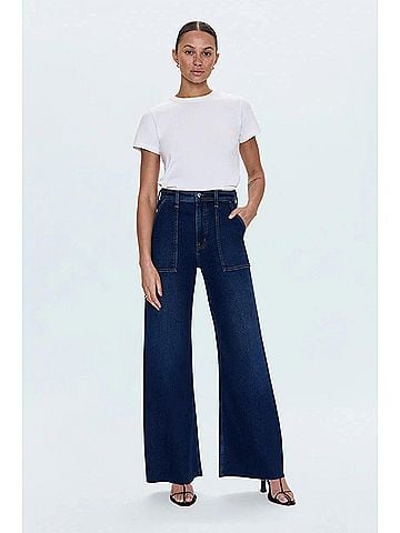 Pistola Penny High Rise Wide Leg Jeans in Calluna (view 2)
