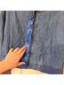 Anthropologie Solid Color Block Blue Jacket Size M - photo 3