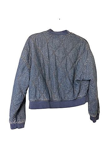 Anthropologie Chambray Quilted Jacket Jacket (view 2)