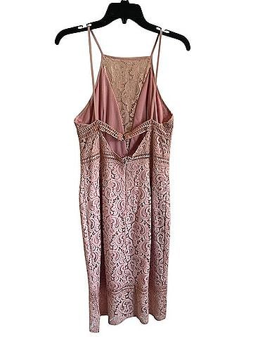 Sugarlips Blush Pink Lace-Trim Dress Cocktail Dress (view 2)