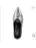 Vince. 100% Leather Silver Mule/Clog Size 6 - photo 4