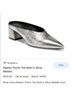Vince. 100% Leather Silver Mule/Clog Size 6 - photo 3