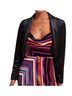 Anthropologie 100% Velvet Stripes Black Jacket Size S - photo 1