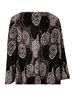 Anne Klein Floral Black Gray Blazer Size 10 - photo 2