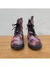 Dr. Martens Floral Pink Blue Boots Size 7 - photo 3