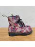 Dr. Martens Floral Pink Blue Boots Size 7 - photo 7