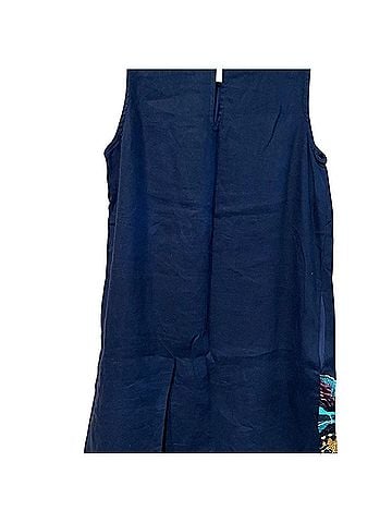 Maeve Navy Embroidered Flower Dress Casual Dress (view 2)