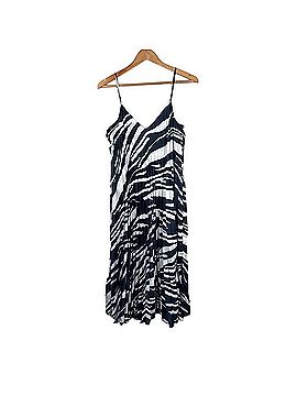 Banana Republic Strappy V Neck Pleated Midi Dress Casual Dress (view 2)