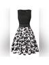 Owin Floral Black White Casual Dress Size XXL - photo 3