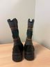 Double H Boots Black Gray Green Red Yellow Boots Size 8 1/2 - photo 4