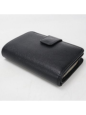 Prada PRADA bi-fold wallet 1ML225 Saffiano leather for women, black (view 2)