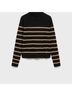 Mango Stripes Black Ivory Pullover Sweater Size L - photo 7