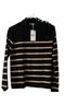 Mango Stripes Black Ivory Pullover Sweater Size L - photo 2