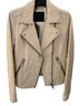 ALLSAINTS 100% Leather White Tan Leather Jacket Size 2 - photo 1