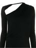 Helmut Lang 100% Viscose Black Long Sleeve Blouse Size L - photo 2