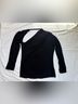 Helmut Lang 100% Viscose Black Long Sleeve Blouse Size L - photo 5