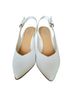 BLEECKER & BOND 100% Leather White Heels Size 6 1/2 - photo 2