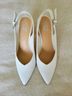BLEECKER & BOND 100% Leather White Heels Size 6 1/2 - photo 5