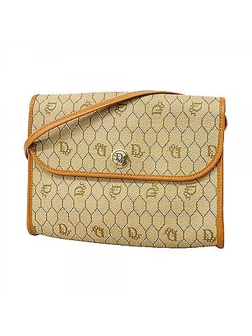 Christian Dior Christian Dior Honeycomb Shoulder Bag, Beige, Women's (view 1)