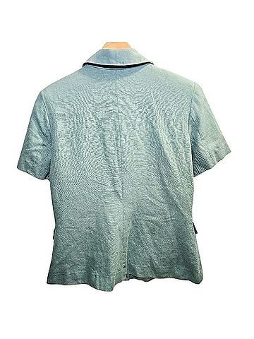 Abercrombie & Fitch Short Sleeve Premium Linen Blazer Blazer (view 2)