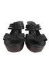 Ugg Australia 100% Leather Black Sandals Size 7 1/2 - photo 2