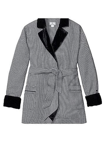 Petite Plume Flannel Car Coat ROBE Wrap (view 1)