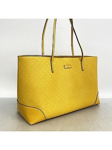 Gucci Gucci Diamante Tote Bag 353397 Leather Yellow Champagne Women's (view 2)