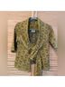 Moth Graphic Yellow Gray Cardigan Size M - photo 3