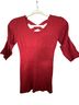 Derek Heart Red Short Sleeve Blouse Size M (petite) - photo 1