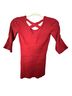 Derek Heart Red Short Sleeve Blouse Size M (petite) - photo 2