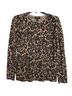 Charter Club 100% Cashmere Animal Print Tan Black Pullover Sweater Size S - photo 1