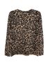 Charter Club 100% Cashmere Animal Print Tan Black Pullover Sweater Size S - photo 2