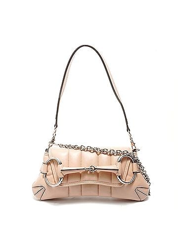 Gucci Gucci Horsebit Leather Shoulder Bag, Pink (view 1)