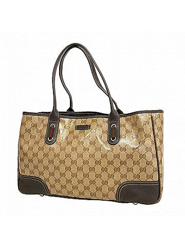 Gucci Gucci GG Crystal Tote Bag 293592, Coated Canvas, Beige/Brown/Champagne, Women's, P3049395 (view 1)