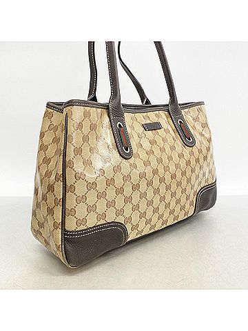 Gucci Gucci GG Crystal Tote Bag 293592, Coated Canvas, Beige/Brown/Champagne, Women's, P3049395 (view 2)