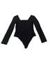 Quince Solid Black Bodysuit Size L - photo 1