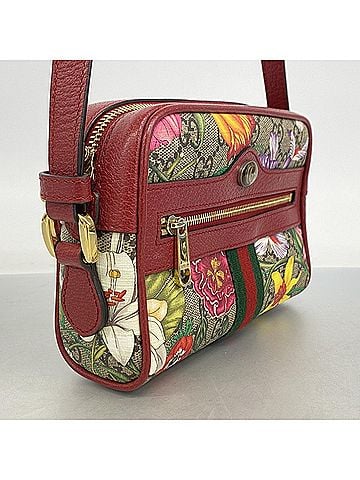 Gucci Gucci Flora Shoulder Bag 517350 Red Multicolor Women's (view 2)
