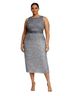 Mac Duggal Marled Ombre Solid Gray Silver Cocktail Dress Size 24 - photo 1