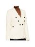 DKNY 88% Polyester 12% Acrylic 100% Polyester White Blazer Size 12 - photo 1