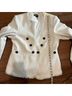 DKNY 88% Polyester 12% Acrylic 100% Polyester White Blazer Size 12 - photo 6