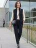 Chico's Solid Black Vest Size S - photo 4