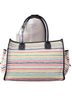 Dooney & Bourke Solid Stripes Blue White Black Shoulder Bag One size - photo 2