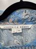 Veronica Beard Paisley Blue White Sleeveless T-Shirt Size 0X - photo 3