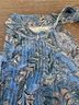 Veronica Beard Paisley Blue White Sleeveless T-Shirt Size 0X - photo 9