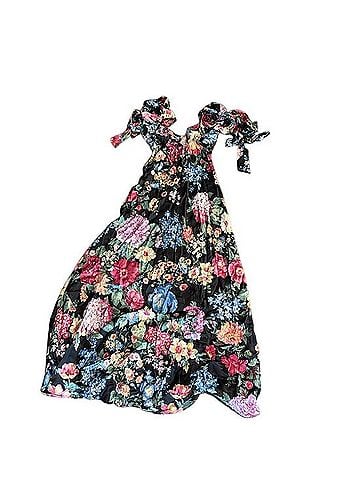 Selkie Puff Sleeve Midi Dress Casual Dress (view 2)