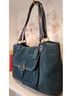 Coach Solid Blue Teal Green Shoulder Bag One size - photo 5
