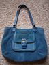 Coach Solid Blue Teal Green Shoulder Bag One size - photo 9