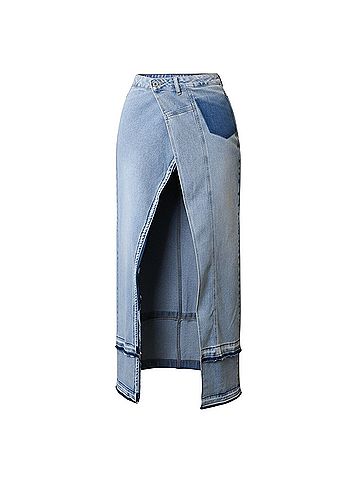 B'eautique Denim Skirt (view 2)