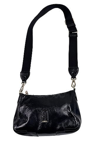 FURLA guitar webbed strap Leather Crossbody Bag (view 2)