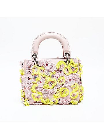 Christian Dior Christian Dior Mini Lady Flower Renew Shoulder Bag Pink (view 2)